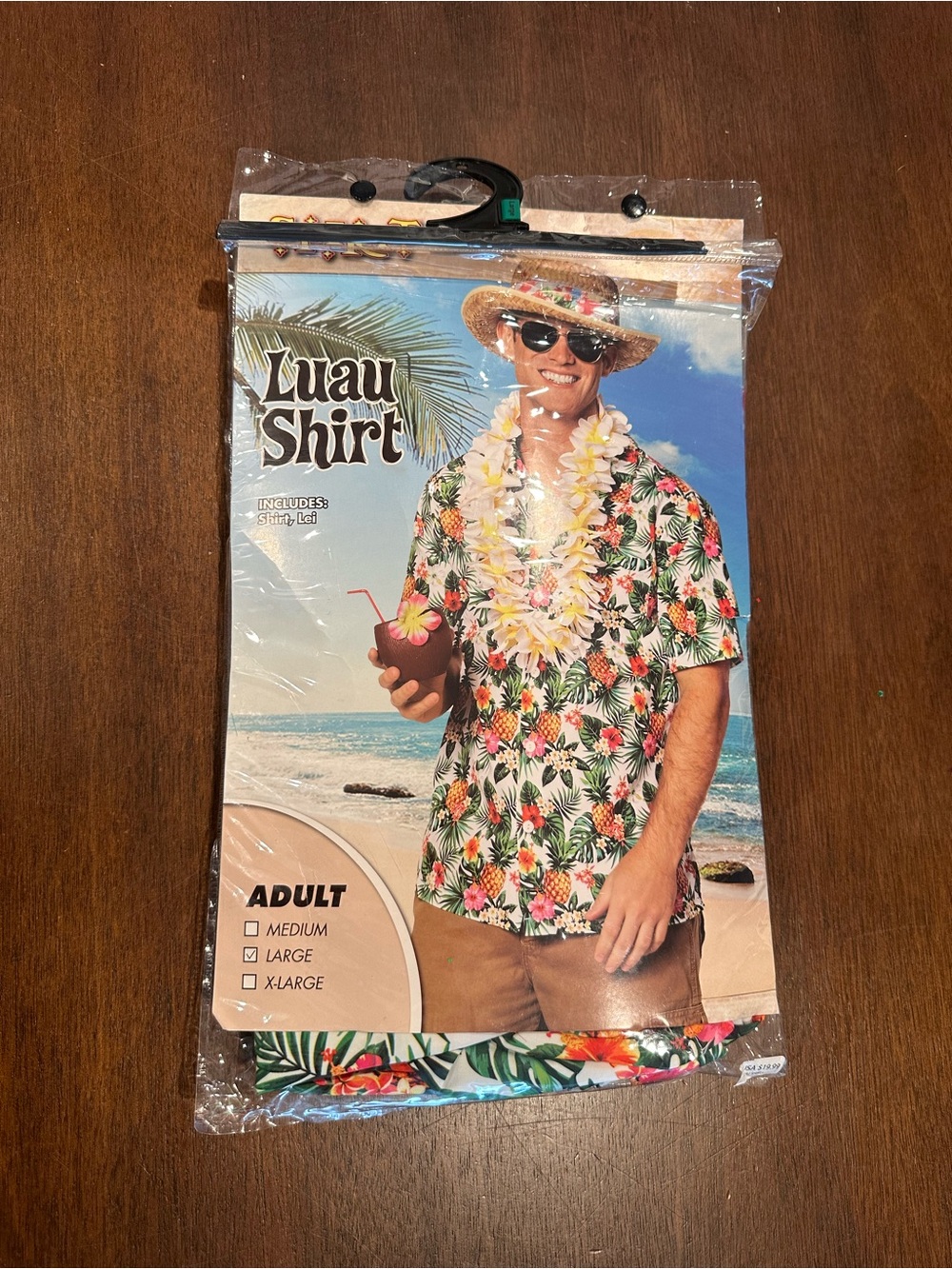 Luau Shirt Floral Hawaiian Button-Up - Green, White & Pink